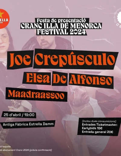 Fiesta de presentación - Cranc Illa de Menorca Festival 2024 - Barcelona