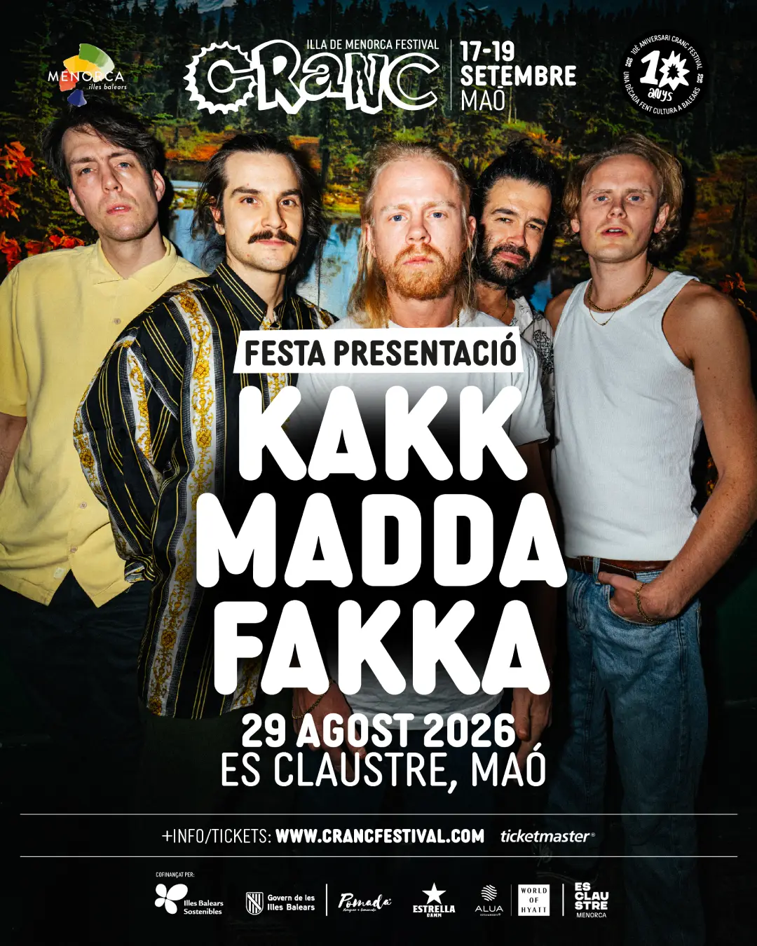 Kakkamaddafakka - Festa presentació - Cranc Illa de Menorca Festival